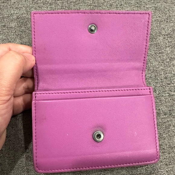 Bottega Veneta Intrecciato Weave Leather Wallet Purple - Picture 4 of 16